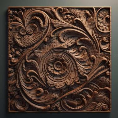 Patterns and decorations Effect 1 3d model